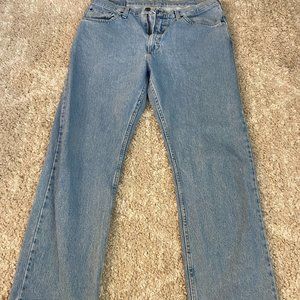 Light Blue Wrangler Straight-Leg Jeans (36/30)